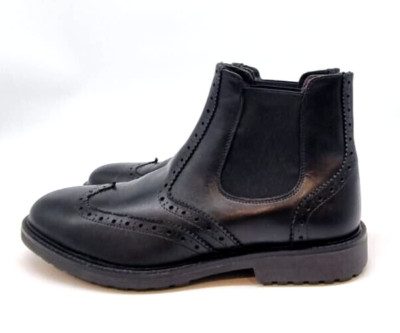Scarpe uomo stivaletto Andrea Nobile art.050 modello beatles pelle nero fondo na