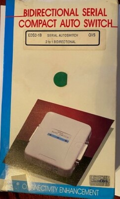 Vintage QVS Bidirectional Serial Compact Auto Switch Model EDS2-1B