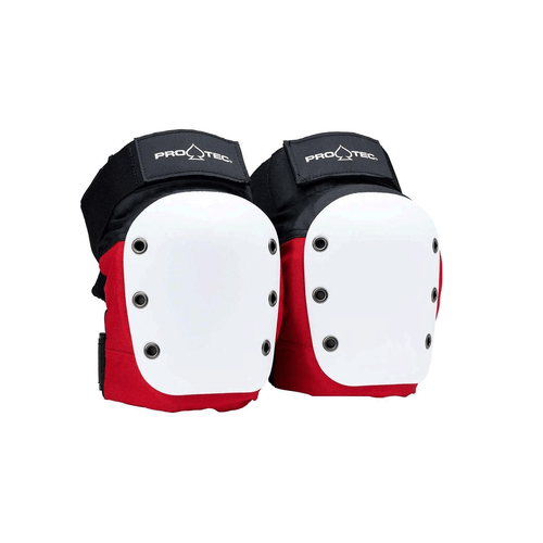 Pro Tec Skateboard Street Knee Pads Red/White/Black