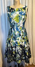 Nine West Womens Fit And Flare Sundress Sz 8 Pre-owned 