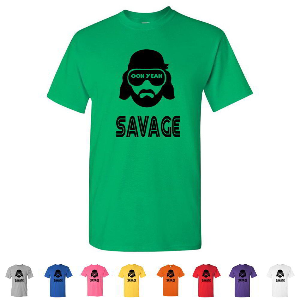 Macho Man Savage Funny Retro Graphic Tee for Men