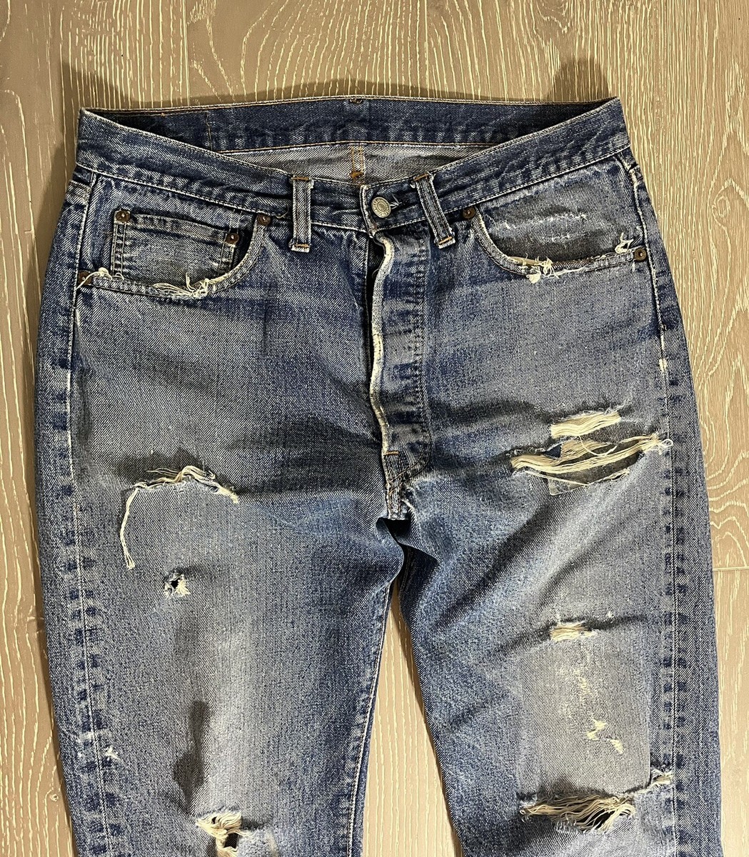 Vintage Levis 501 XX 1950's big E #6 Button Fly Redline Vintage Levis 501 XX 1950's big E #6 Button Fly Redline