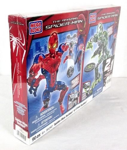 Mega Bloks #91247 Amazing Spider-Man & Lizard Techbot Set 90 piezas 6+ Nuevo en caja sellado - Imagen 3 de 4
