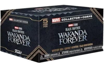 Black Panther Wakanda Forever *FUNKO POP* Marvel Collector Corps Box Size 3XL