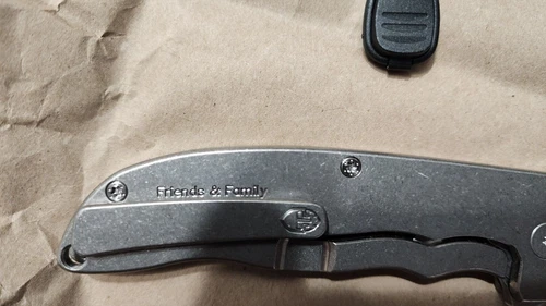 Grimsmo Norseman #1780 Friends & family engraving, Smooth Ti