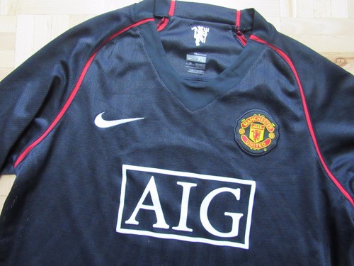 Patrice Evra MANCHESTER UNITED long sleeve NIKE 2007/08 SIZE XL.Boys (XS adults) - Picture 3 of 9