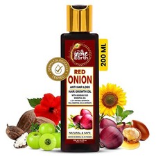 THE INDIE EARTH RED ONION ANTI HAIR LOSS HAIR GROWTH OIL WITH BLACK SEED 200 ml