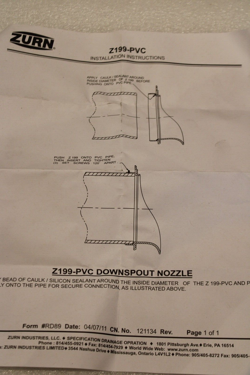 munu ZARB-199-10-NH Downspout Nozzle | First Supply