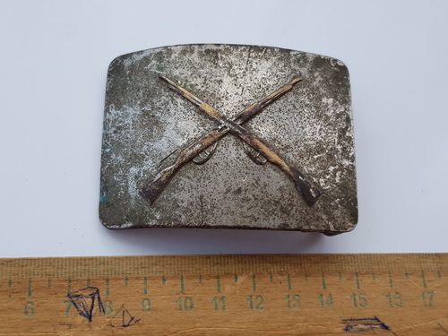 Vintage Sowjetische Ära UdSSR WWII seltene SCHNALLE GEWEHR WAFFE GEWEHR WAFFE - Bild 1 von 9