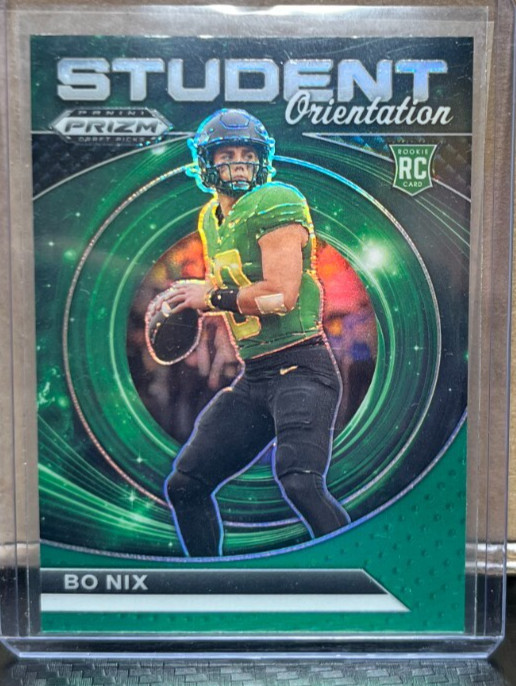 2024 Prizm Draft Picks Bo Nix SO-BN Green RC