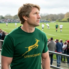 Springboks Unisex Rugby T-Shirt - Soft Modern Fit South African Rugby Tee S-2XL