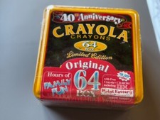 Crayola Crayons 64 Box Limited Edition 40th Anniversary Tin 1998 New
