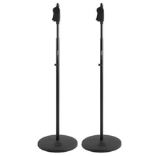Gator Frameworks GFW-MIC-1201 Deluxe 12" Round Base Mic Stand 2-Pack