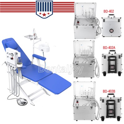 Portable Dental Mobile Delivery Unit Air Compressor Suction System 4Hole/Chair