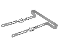 F&R Lowrider Chrome 2/Cage Flat Twisted Bumper 20" Bikes Trikes Chopper Cruisers