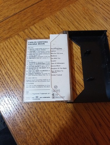 Carlos Santana Havana Moon Cassette Tape Album 1983 - Bild 3 von 3