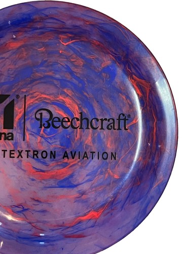 Cessna Beechcraft Textron Aviation 9" Promotional Purple Frisbee Super Rare - Picture 3 of 4