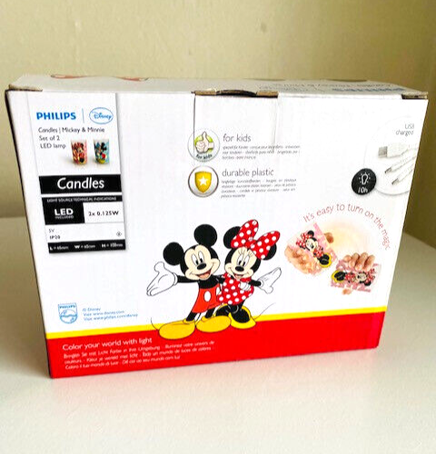 Juego de velas Philips Disney LED Mickey & Minnie - Imagen 3 de 8