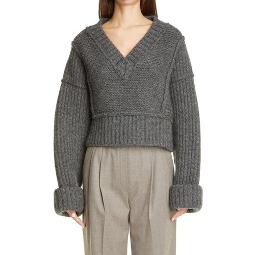 NEW Jacquemus Gray Wool Cavaou Knit 