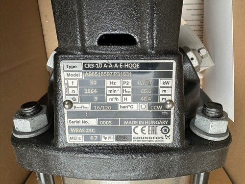 CR 3-10 A-A-A-E-HQQE multistage centrifugal pump - Picture 2 of 2