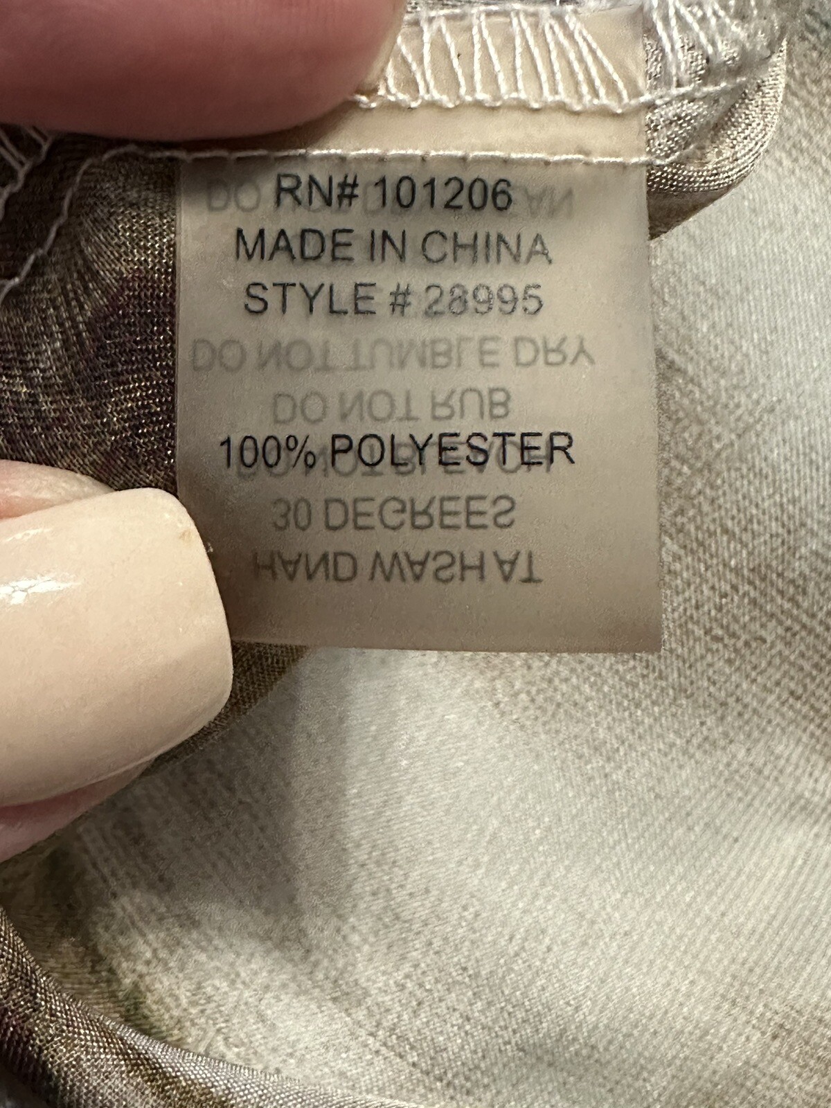 Soft Surroundings Brown Patterned Top Blouse Poly… - image 5