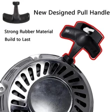 JMCHstore Chrome Pull Start Recoil Starter Assembly w/Recoil Fan Cover Shroud H