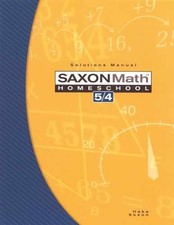 Saxon Math Homeschool 5 / 4: - Paperback, by ...