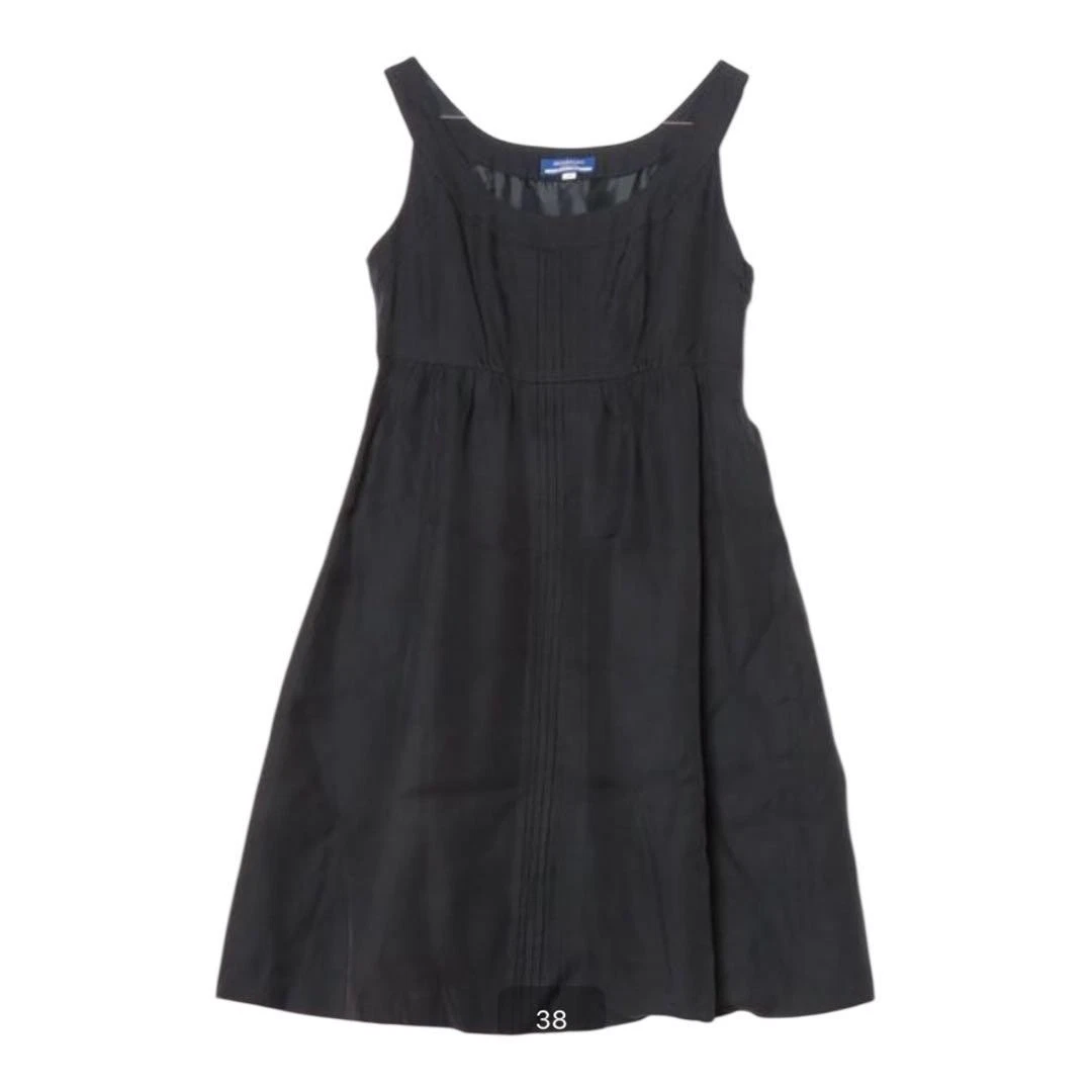 Abito Burberry Blue Label senza maniche A Line nero M tessuto capsule