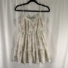 Urban Outfitters Mini Dress Women's Medium White Paisley Print Sundress