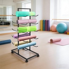 Yoga Mat Holder, Yoga Mat Storage Rack, Large Capacity Yoga Mats Organizer Shelf