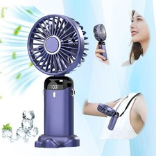 Mini Hand-held Fan Portable Folding Desk Fan Cooler Cooling USB Rechargeable Fan