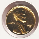 Rare Old 1956-D US Lincoln 24k Gold Plated Cent Wheat Penny Collection Coin USA