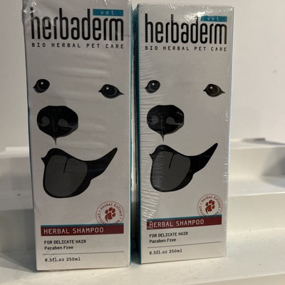2X. VET HERBADERM BIO HERBAL PET CARE HERBAL SHAMPOO  8.5 FLOZ  NEW