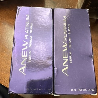 Avon ANEW Platinum Serum 1.0 oz Face Restorative Wrinkle Firming Paxillium