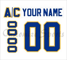 Buffalo Sabres Customized Number Kit for 1977-1983 Home Jersey