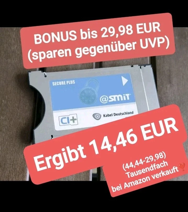 💰 Original Zubehör ✅ SMIT Kabel CI+ Modul 💸 💫 kein SmarDTV Kabel CI+ Modul 🌻