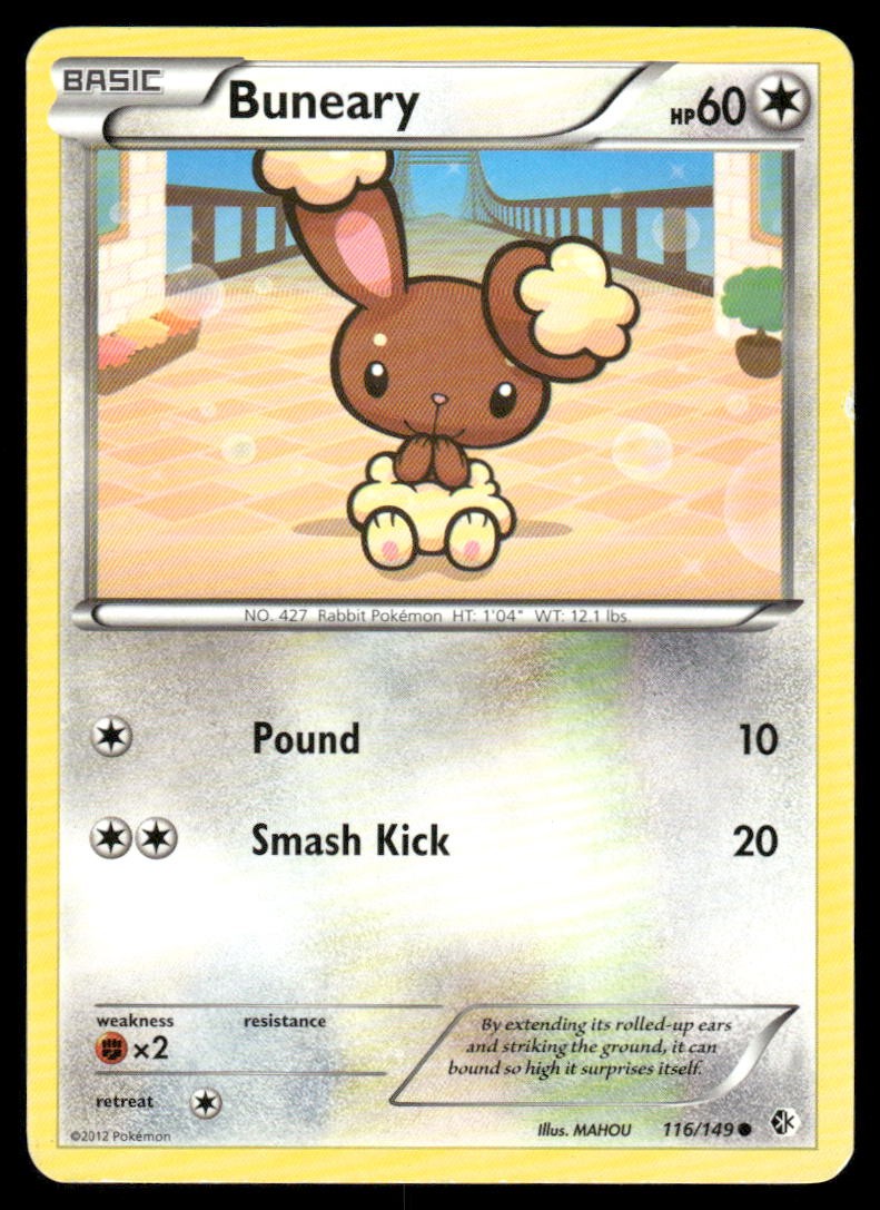 Buneary 116/149 Common Boundaries Crossed Pokemon Moderately Played