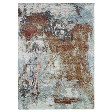 9'x12'5" Gray Abstract Galaxy Design Pure Wool Hand Knotted Oriental Rug 83256