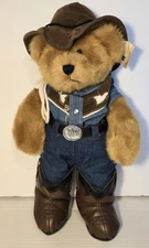 Russ Berrie & Co. Western Cowboy Plush Bear Sundance 16 Inches- READ