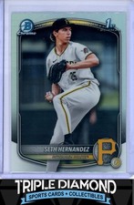 2025 Bowman Draft Chrome 1st Seth Hernandez Prospect Refractor Pirates E268