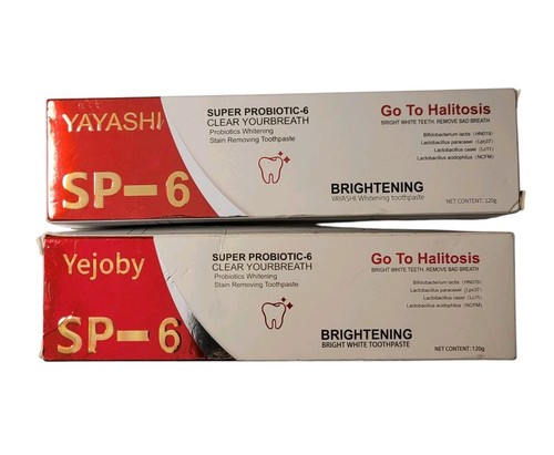 3 Lot SP-6 Whitening Probiotic Brightening Toothpaste Exp 2027 Sealed READ - Picture 4 of 16