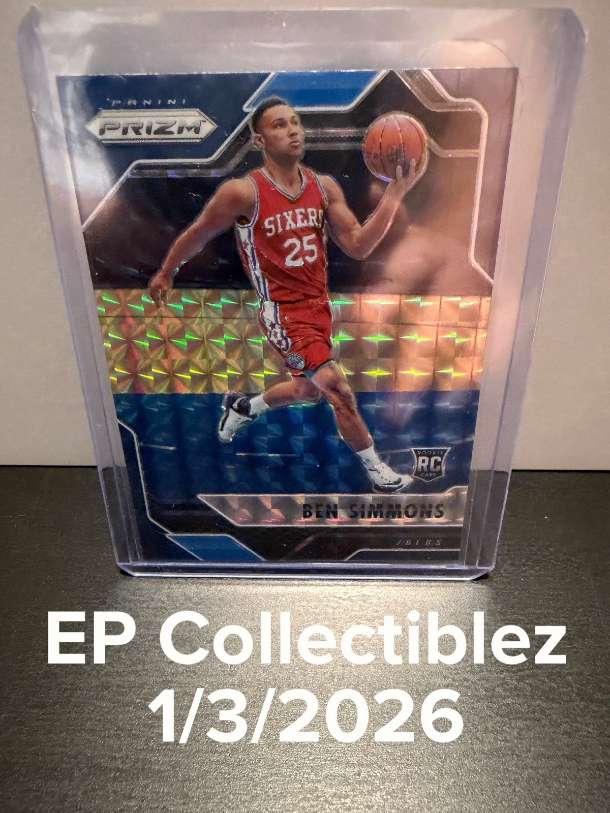 2016-17 Panini Prizm Mosaic - Ben Simmons #6 Blue (RC)