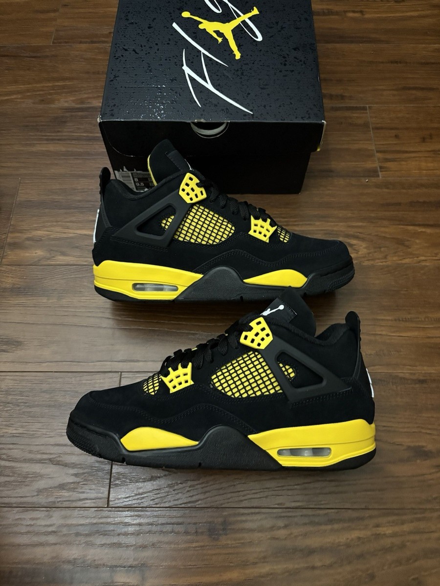 Nike Air Jordan Retro 4 Thunder Yellow DH6927-017 Size 8  display picture 3