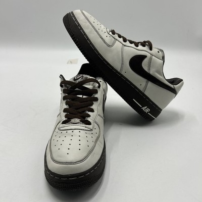 VINTAGE Nike Air Force 1 Premium Brown White Men s Size 105 309096-122 DS 2004