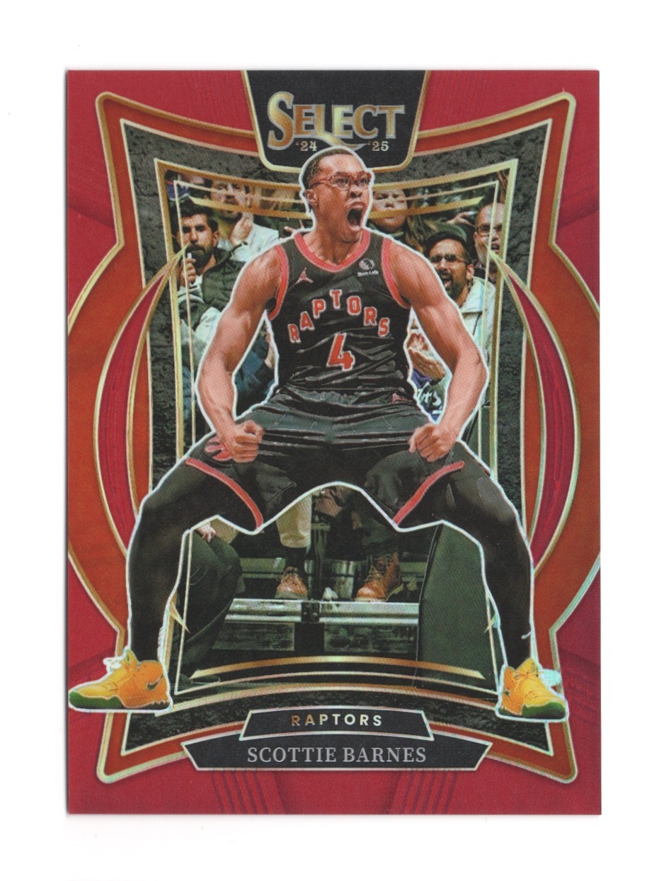 2024-25 Panini Select Scottie Barnes #30 Red Prizm /199