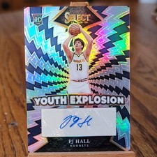 Panini 2024-25 Select PJ Hall Youth Explosion Rookie Autograph Nuggets Prizm 