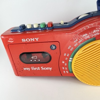 My First Sony CFM-2500 AM FM Radio Cassette Tape Player Untested