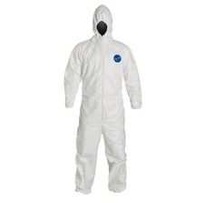 Dupont Tyvek 400 TY127S Coverall With Hood Size XL Bunny Suit