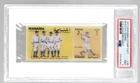 1972 MANAMA STAMP BABE RUTH / LOU GEHRIG 3D SOUVENIR SHEET PSA 9