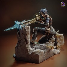 Caitlyn - Arcane - League of Legends - Fan Art Figur - Resin 3D Druck 255mm